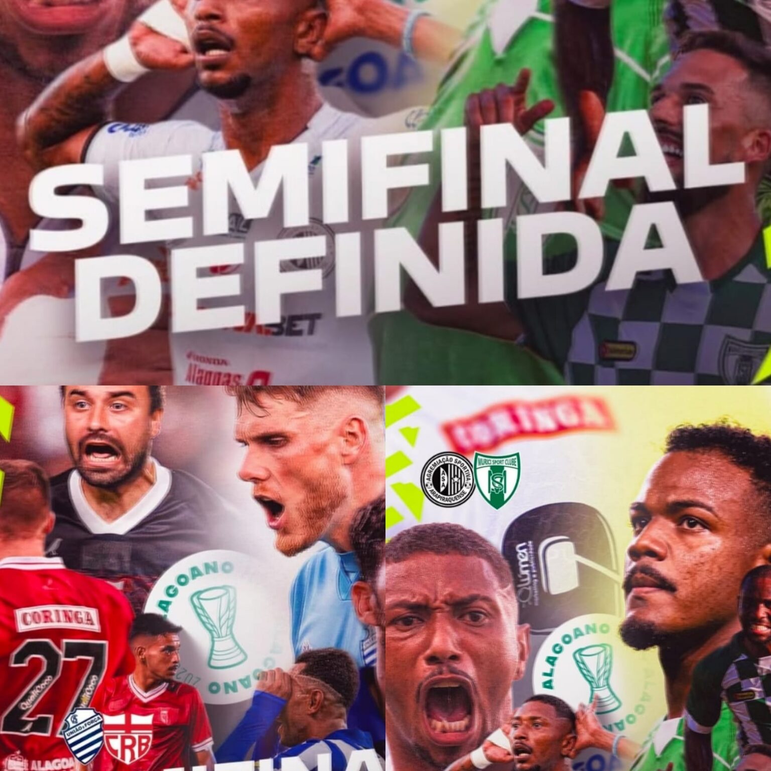 Campeonato Alagoano: Definidas as semifinais com clássicos entre CSA e CRB e ASA e Murici