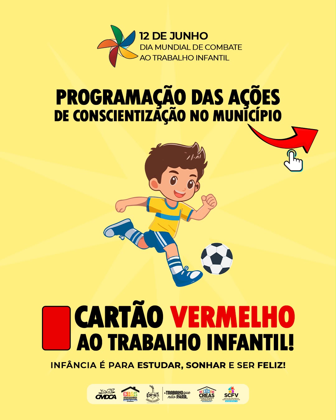 “Cartão Vermelho ao Trabalho Infantil”: Delmiro Gouveia promove semana de mobilização e conscientização